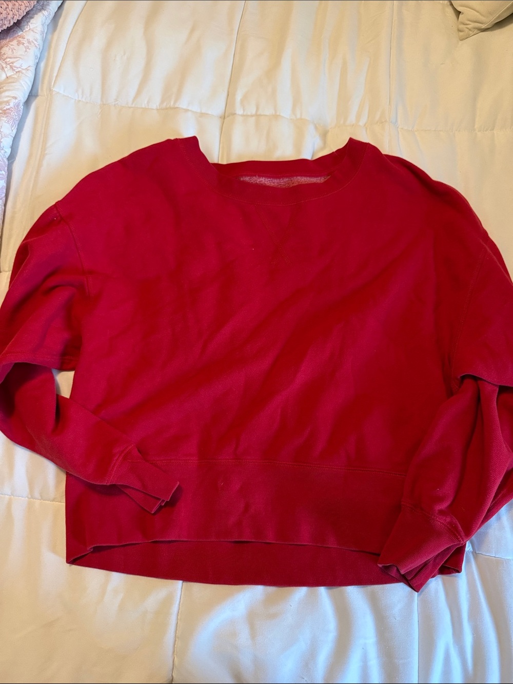 American eagle Women’s Red Crewneck Sweater